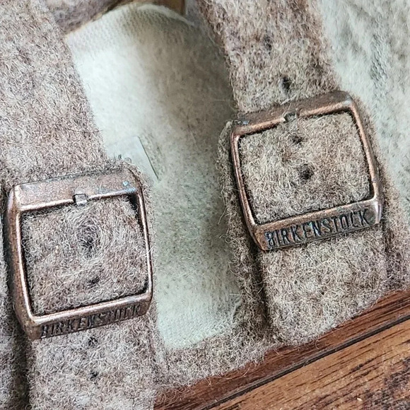 Birkenstock 230 Womens Happy Lamb Sandals Size 36 Wool Felt Hippie - Picture 5 of 10